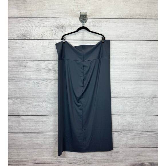 Skims Plus Size Gun Gray Shaping Swim Maxi Skirt Size 4X - Picture 5 of 8